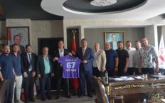 Belediyespor yönetiminden, Kaymakam Yılmaz'a ziyaret...