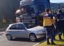 TIR otomobili sürükledi...Yaralı var...
