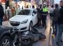 Otomobil ile motosiklet çarpıştı..1 yaralı...