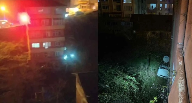 Otomobil 20 metreden bahçeye uçtu…