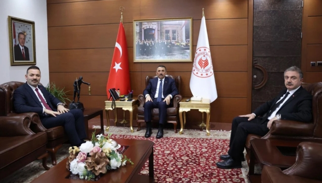 Vali Hacıbektaşoğlu'na destek ziyareti....