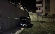 4 metre yükseklikten apartman bahçesine düştü...