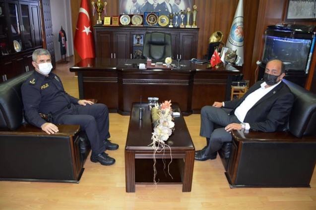 Emniyet Müdüründen Gülüç belediyesine ziyaret...