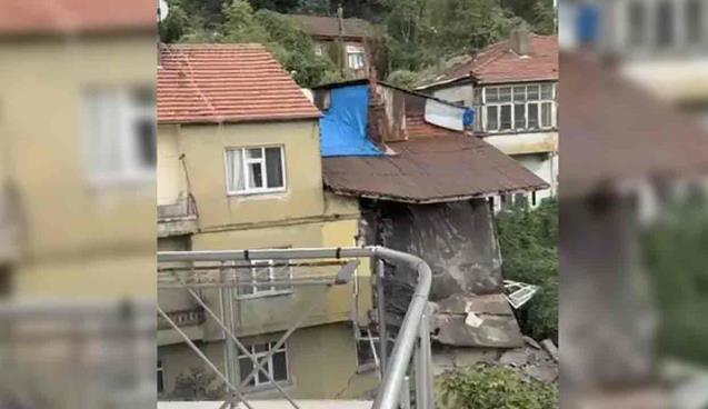 Dün bir duvarı yıkılmıştı… Bugün çöktü…