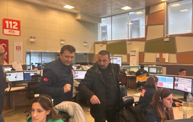 HACIBEKTAŞOĞLU AFAD merkezinde gelişmeleri takip ediyor.