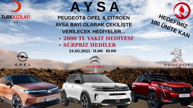AYSA Otomotiv kan bağış kampanyası...