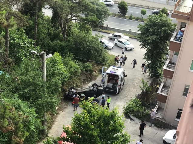 ALAPLI'DA KAZA BİR DOKTOR YARALANDI...