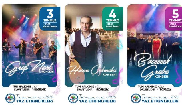 Temmuz yaz etkinlikleri Amfi Tiyatro’da başlıyor…
