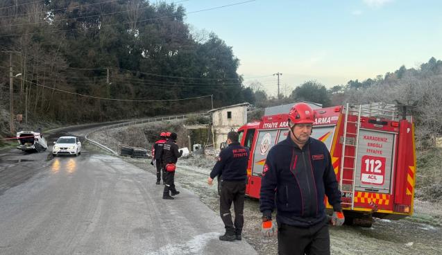 Buzlanma kazayı beraberinde getirdi...
