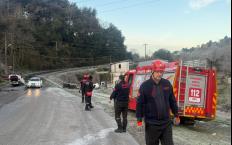 Buzlanma kazayı beraberinde getirdi...