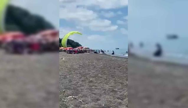 Havalanamadı… İnsanların içine daldı…