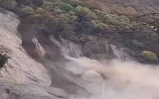 Toprak ve kayaların altında kalmaktan son anda kurtuldu...