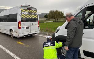 Kış lastiği denetimleri yapıldı...