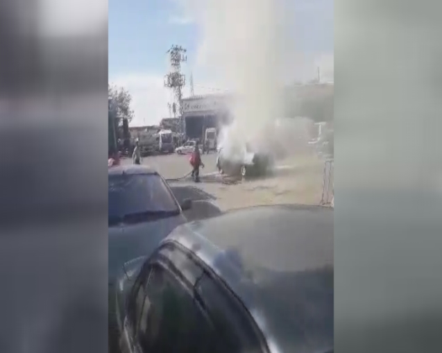 Aniden alev aldı…