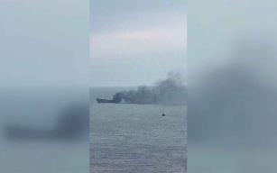 Gemiden yükselen yoğun duman panik yarattı…