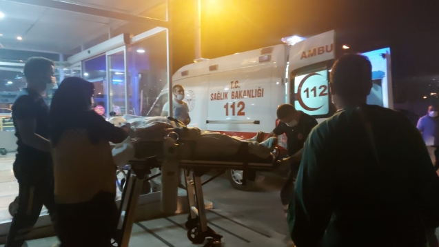 Derince yanık hastanesine sevk edildi...