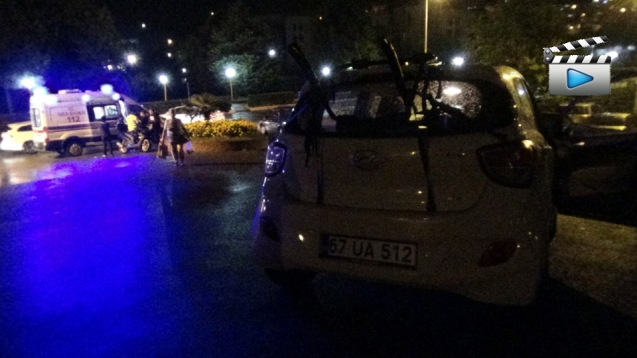 MOTOSİKLET KAZASI... 1 YARALI...