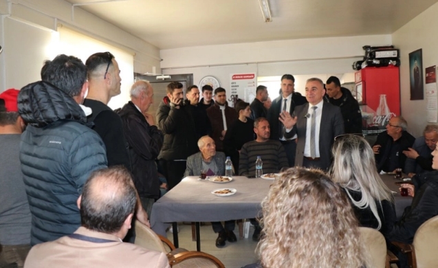 Murat Sesli Bozhane’de balıkçı esnafı ile buluştu.