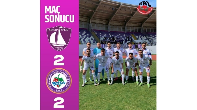 Kdz. Ereğli belediyespor beraberlik ile dönüyor...