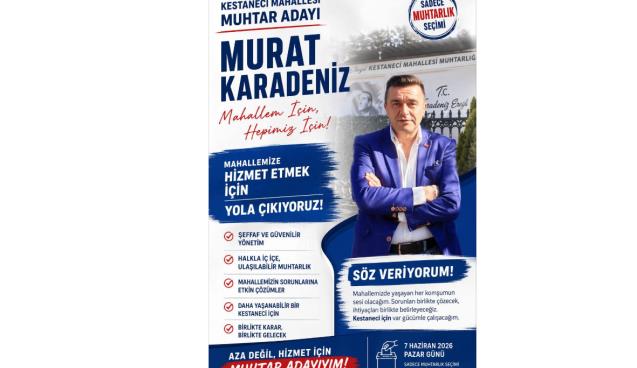MURAT KARADENİZ ADAYLIĞINI DUYURDU