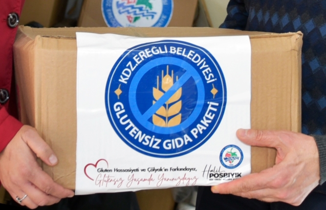 Kdz. Ereğli Belediyesi Glütensiz gıda yardımında bulunuyor..