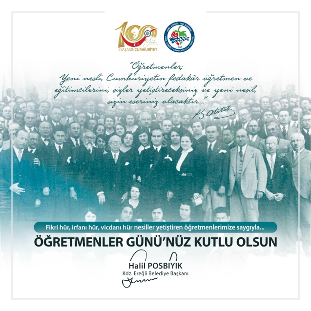 Başkan Posbıyık'ın Öğretmenler günü mesajı:
