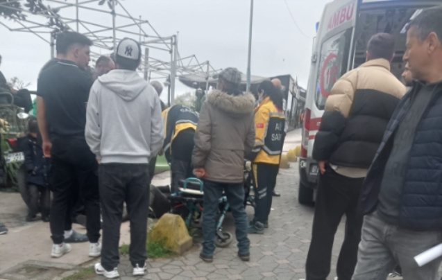 Sürücünün açtığı kapı kazaya neden oldu…