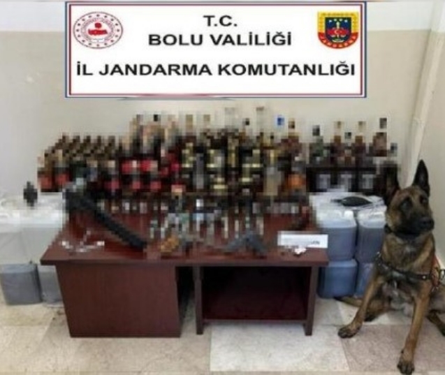 165 litre sahte alkol ele geçirildi