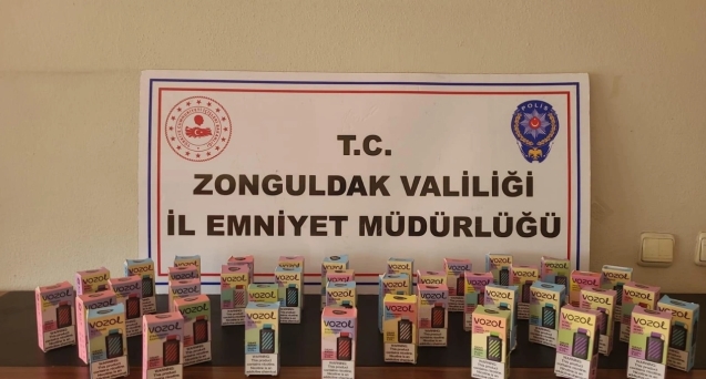 KOM'dan elektronik sigara operasyonu...