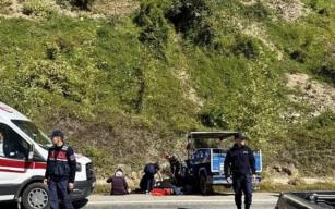 Patpat devrildi... 1'i ağır 4 kişi yaralandı...