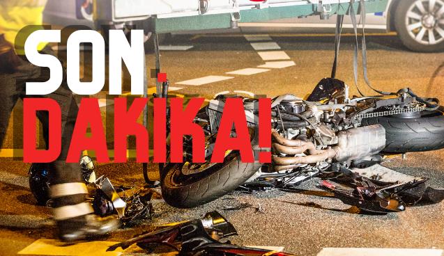 Motosiklet Motokitletle çarpıştı... Yaralı var...