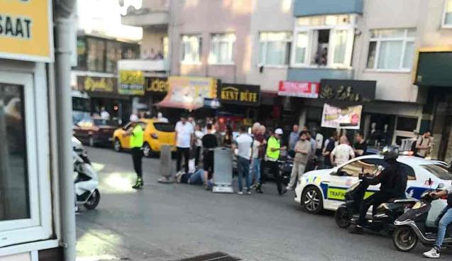 Otomobile çarpmamak için motosikleti devirdi…