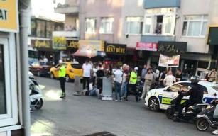 Otomobile çarpmamak için motosikleti devirdi…