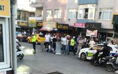 Otomobile çarpmamak için motosikleti devirdi…