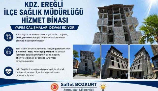 İlçe Sağlık Müdürlüğü Binası’nda çalışmalar sürüyor