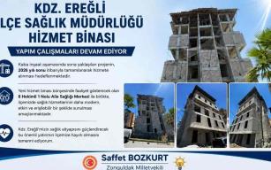 İlçe Sağlık Müdürlüğü Binası’nda çalışmalar sürüyor