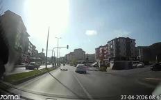 Feci kaza… Sürüklenerek karşı şeride fırladı…