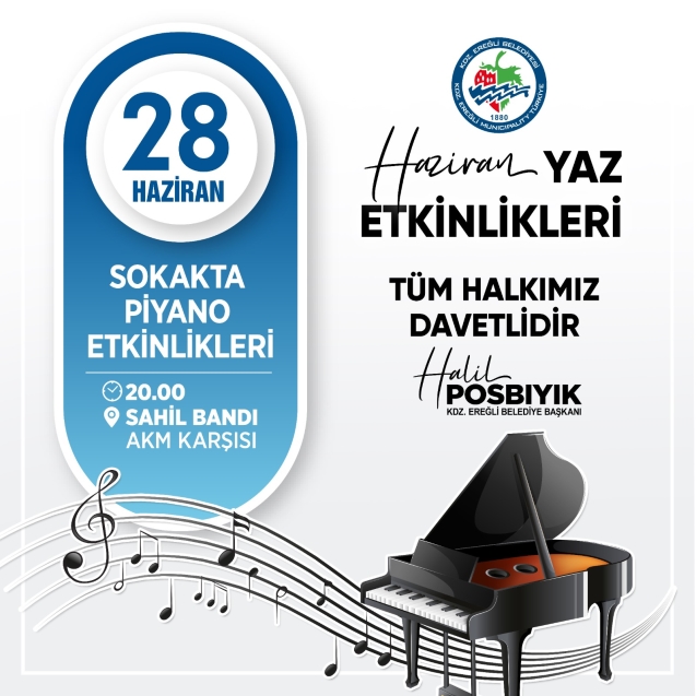 'Sokakta Piyano' etkinliğine davetlisiniz...