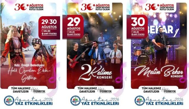 Zafer Bayramı coşkusu Amfi Tiyatro’da yaşanacak…