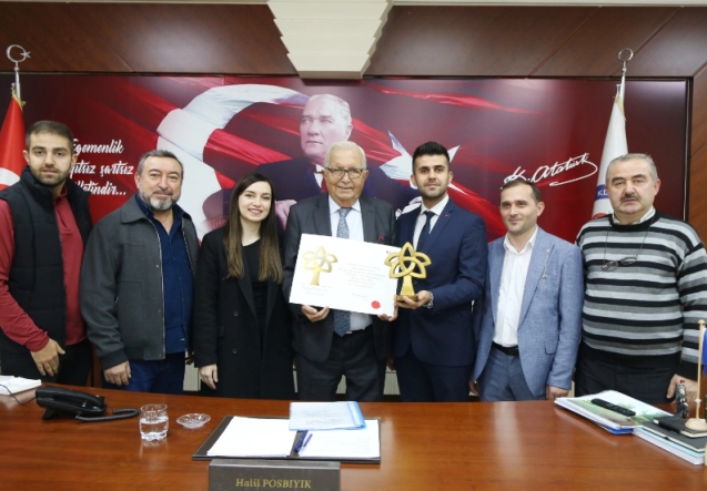 Türkiye birincisinden Başkan Posbıyık ziyareti...