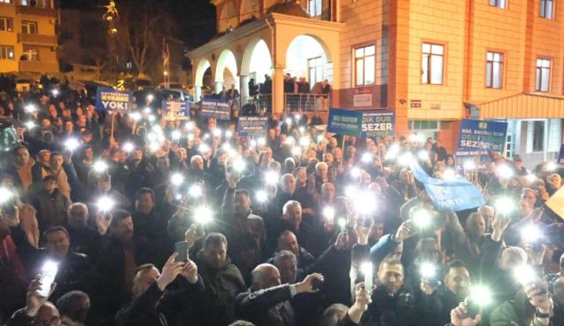 Sezer'in Kepez mitingine 1000 kişi katıldı...