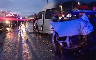 Feci kaza... Kafa kafaya çarpıştılar....