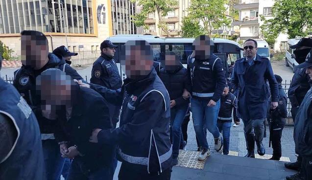 KOM'dan operasyon... Adliye'ye sevk edildiler...
