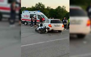 Genç motosikletli hayata tutunamadı…