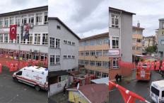 Lisede yangın paniği...