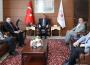 Hacıbektaşoğlu. Belediye Başkanlarını makamında kabul etti..