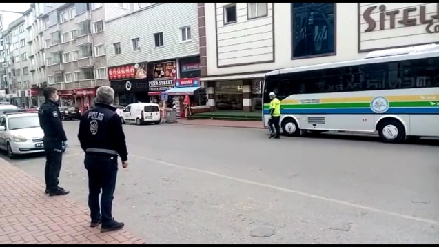 HALK OTOBÜSLERİNDE DENETİMLERE DEVAM EDİLİYOR...