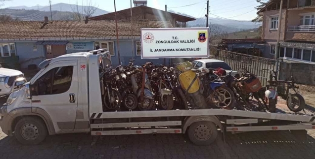 Çok sayıda şasi numarasız motor yakalandı...