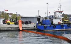 Bozhane limanı'nda deniz kirliliği tatbikatı yapıldı...