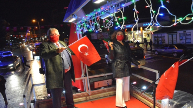 EREĞLİ CUMHURİYET BAYRAMINDA TEK SES TEK YÜREK